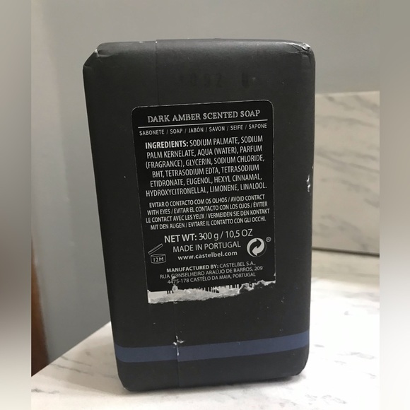 Castelbel Ltd Editions Men’s Grooming Dark Amber Luxury Bar. - Picture 2 of 2
